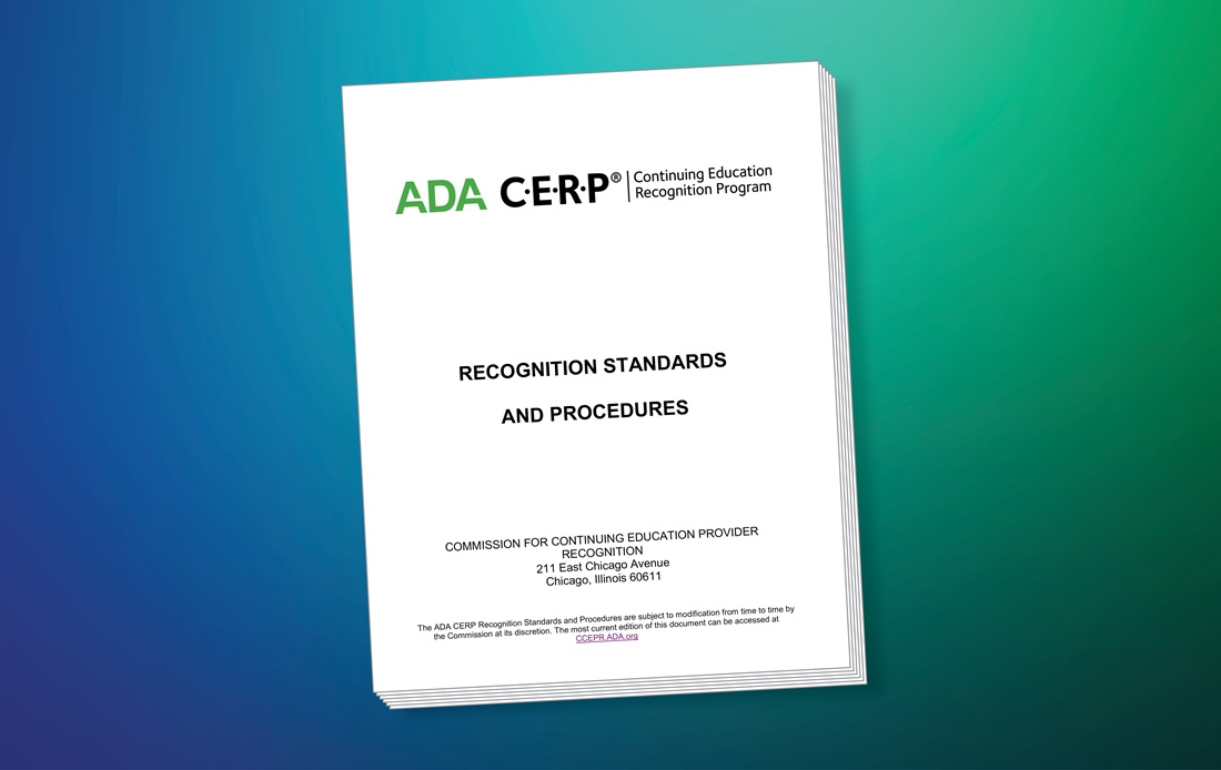 ADA CERP Standards Commission for Continuing Education Provider